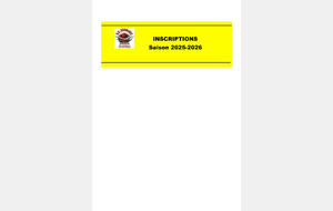 Inscriptions Saison 2025-2026
