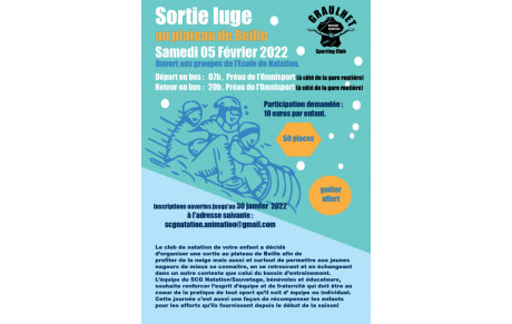 sortie &quot;luge&quot; au Plateau de Beille, 05 Février 2022